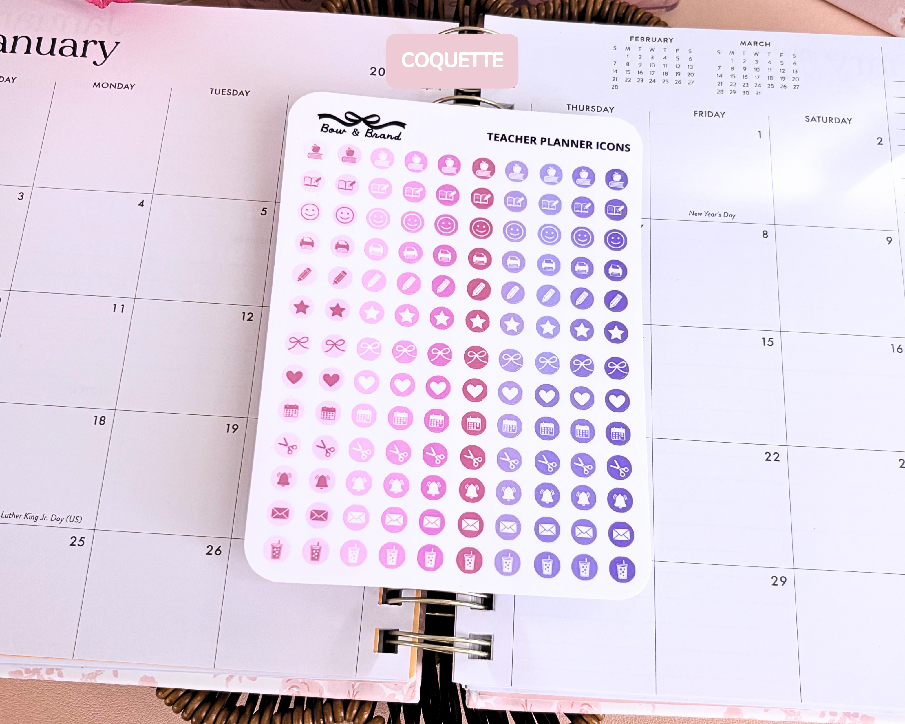 Teacher Planner Icons