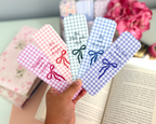 One More Chapter Gingham Bookmark