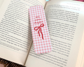 One More Chapter Gingham Bookmark