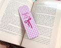 Happily Ever Reading Gingham Bookmark